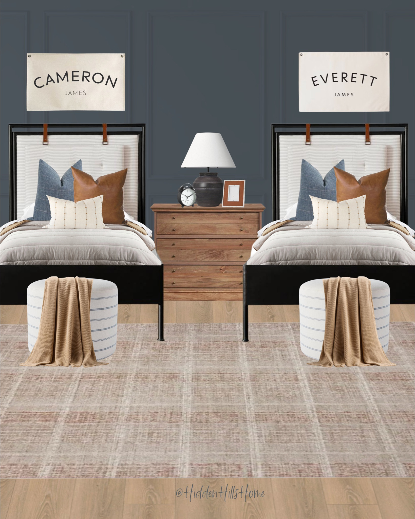 Boys bedroom decor! Shared kids room mood board. Home decor ideas, kids bedding, masculine kids room, shared sibling bedroom 

#LTKKids #LTKHome #LTKCyberWeek