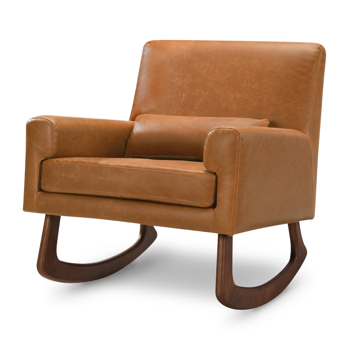 Nursery Works Sleepytime Rocker with Walnut Legs - Tan Leather | Target