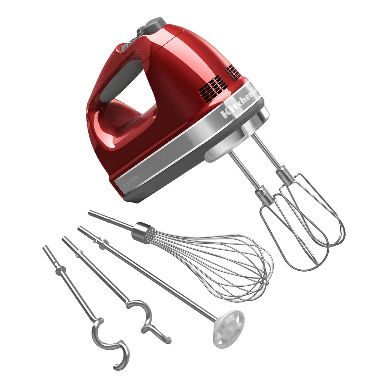 KitchenAid 9-Speed Hand Mixer, Candy Apple Red, KHM926 | Walmart (US)