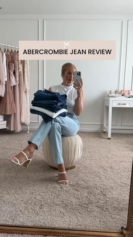 Check out my YouTube video for a full Abercrombie Jean review! The 90’s straight curve love 27R fit me best! I was not a fan of the ultra high rise. 

#LTKVideo #LTKSeasonal #LTKStyleTip