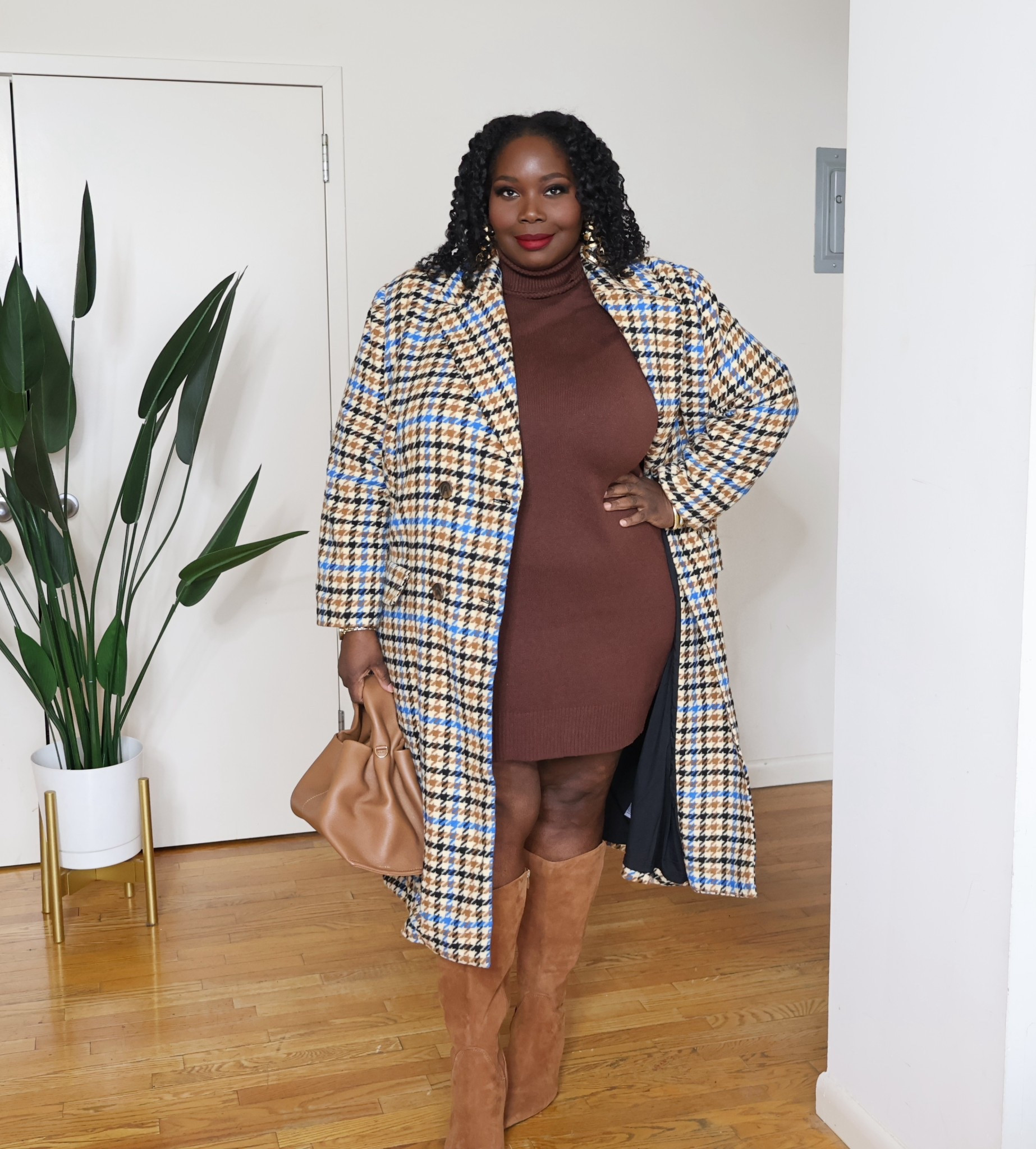 Shopped my closet and created this chic plus size winter outfit. I’ve linked similar pieces below. Chocolate brown outfit 

#LTKPlusSize #LTKOver40 #LTKMidsize
