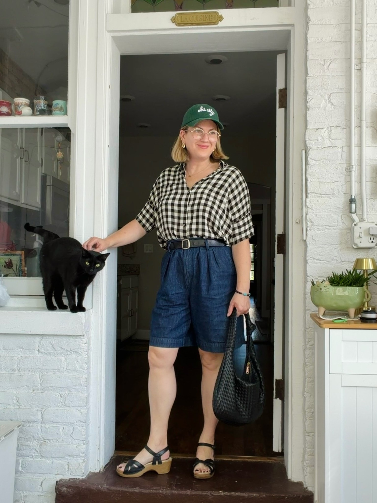 Saturday adventure time! 🤍 Unlinkables: Hat is Alice and Winter. Shirt is thrifted Madewell. Shorts are thrifted Banana Republic.

#LTKootd #LTKOver40 #LTKMidsize