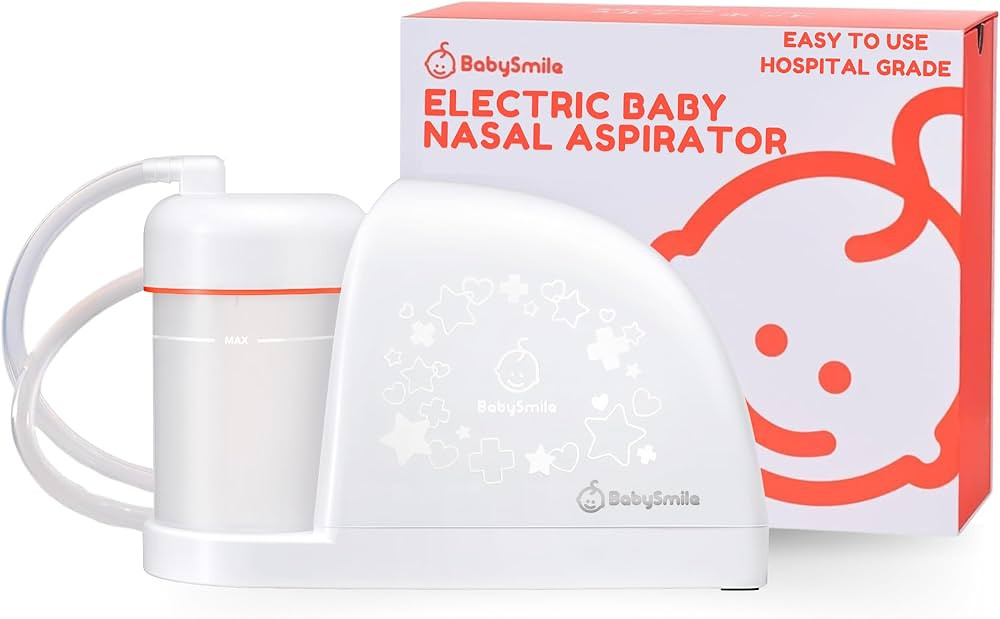 BabySmile | Electric Baby Nasal Aspirator | Hospital Grade Nose Suction for Newborn | 3 Suction L... | Amazon (US)