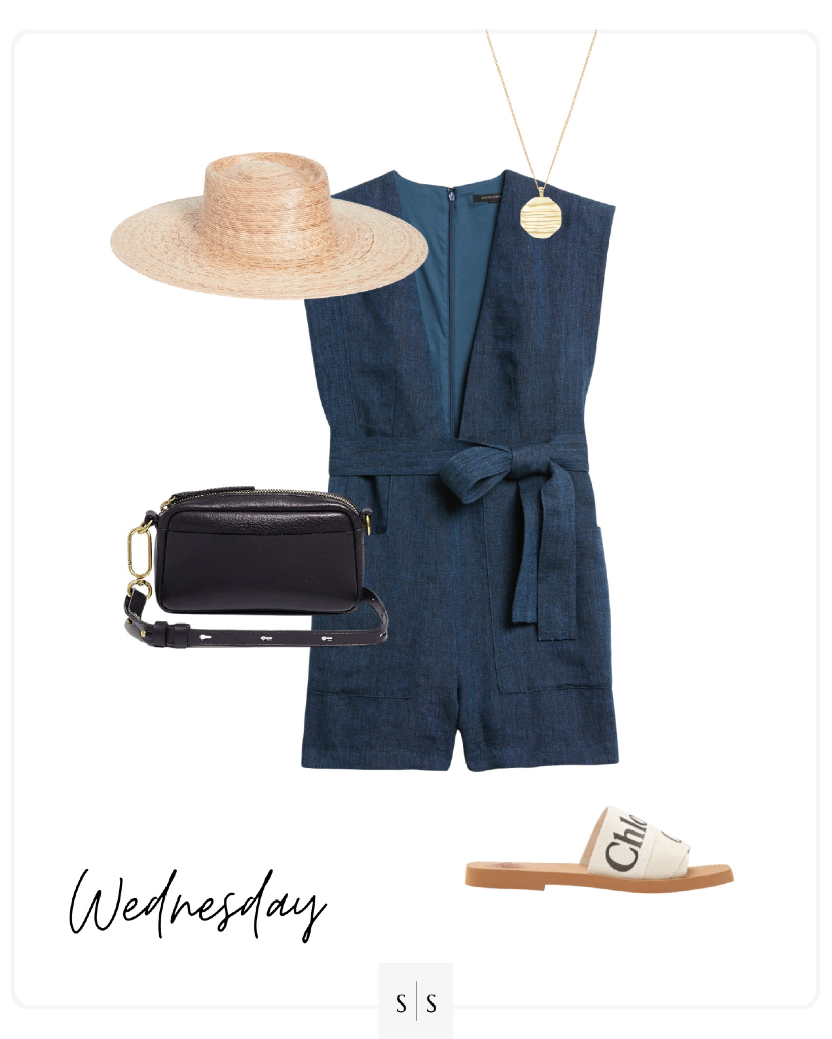 Style Guide of the Week | linen romper, slide sandal, crossbody bag, straw hat, pendant necklace

Outfit ideas, Spring outfits, Summer outfits, vacation inspired, travel, airport, resort wear. See all details on thesarahstories.com ✨

#LTKtravel #LTKFind #LTKstyletip