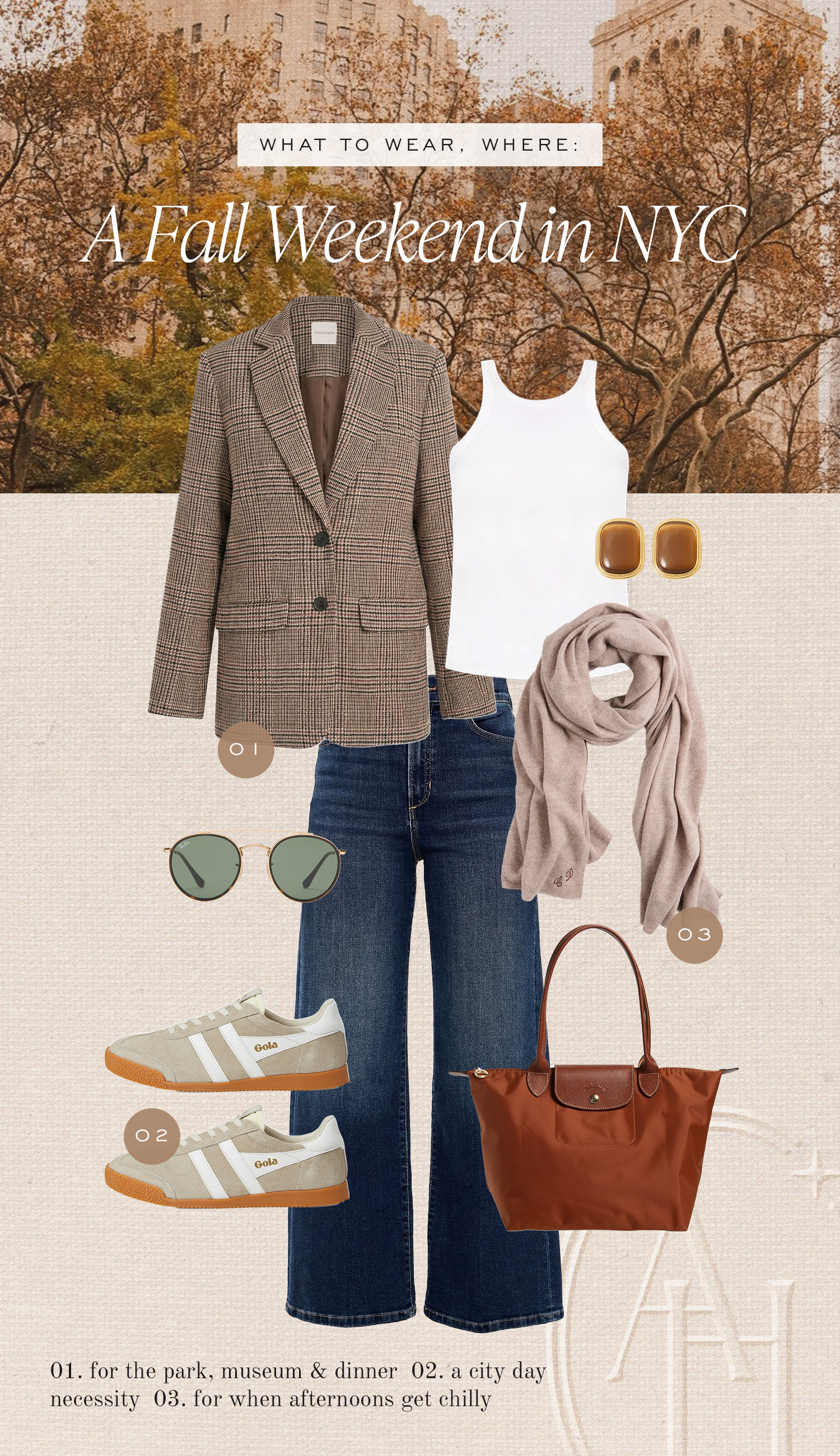 The perfect casual look for a day in NYC. Layers for weather and the cutest walking shoes. Chic accessories for a well rounded look.  

 #LTKootd #LTKTravel