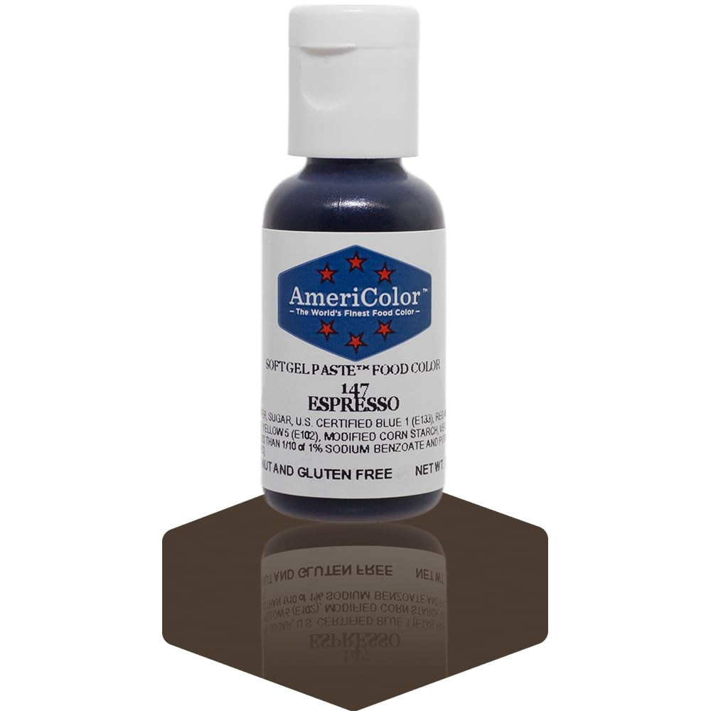 AmeriColor, Espresso, 0.75 Ounce Bottle, Soft Gel Paste Food Color | Amazon (US)