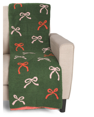 50x70 Pretty Ribbons Cozy Knit Throw | TJ Maxx