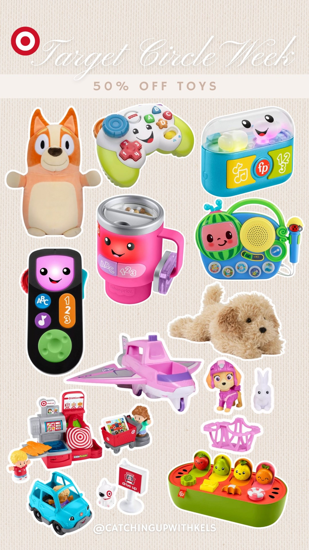 50% off toys during Target Circle Week! We love the fisher price tumbler and AirPods! Beckham loves them! 🙌🏻

#LTKBaby #LTKSaleAlert #LTKKids