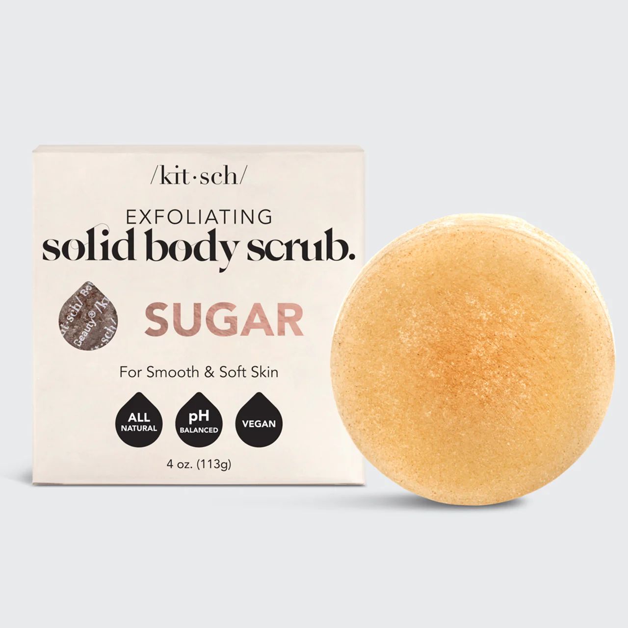 Get Smooth, Glowing Skin with Sugar Exfoliating Body Scrub Bar - Free Shipping $35+ | Kitsch