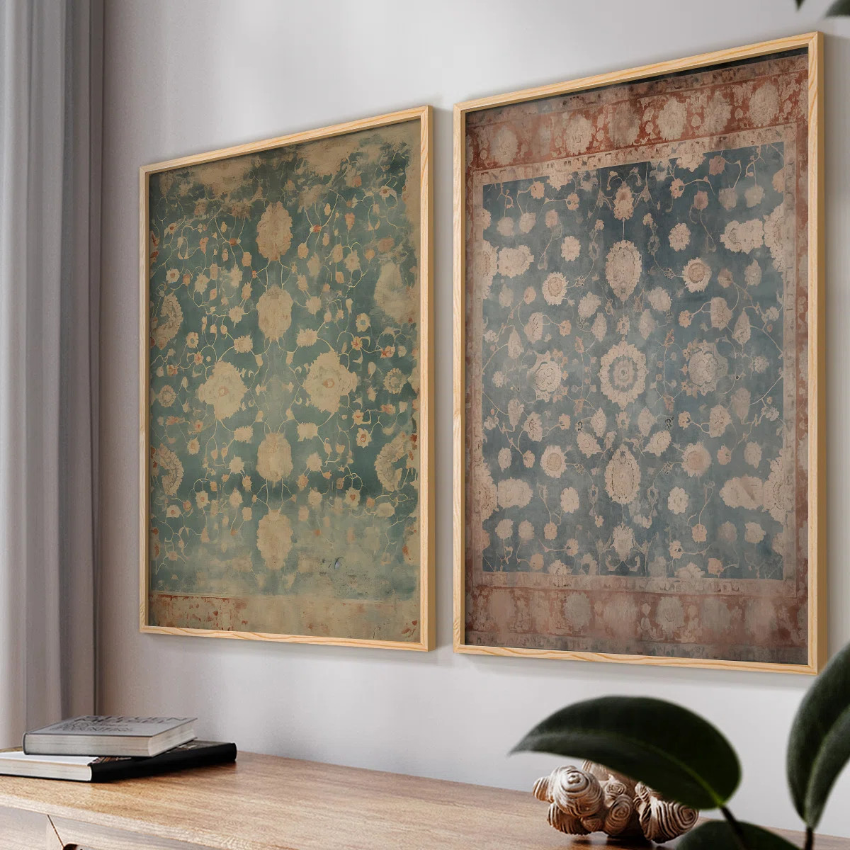 Vintage  Abstract I  -Framed Giclee Print - Set of 2 (Set of 2) | Wayfair North America