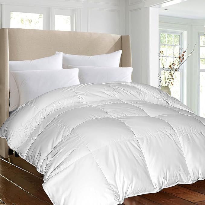 Blue Ridge Home Fashions Luxury 1000 Thread Count Pima Cotton Down Alternative Comforter-Year Rou... | Amazon (US)