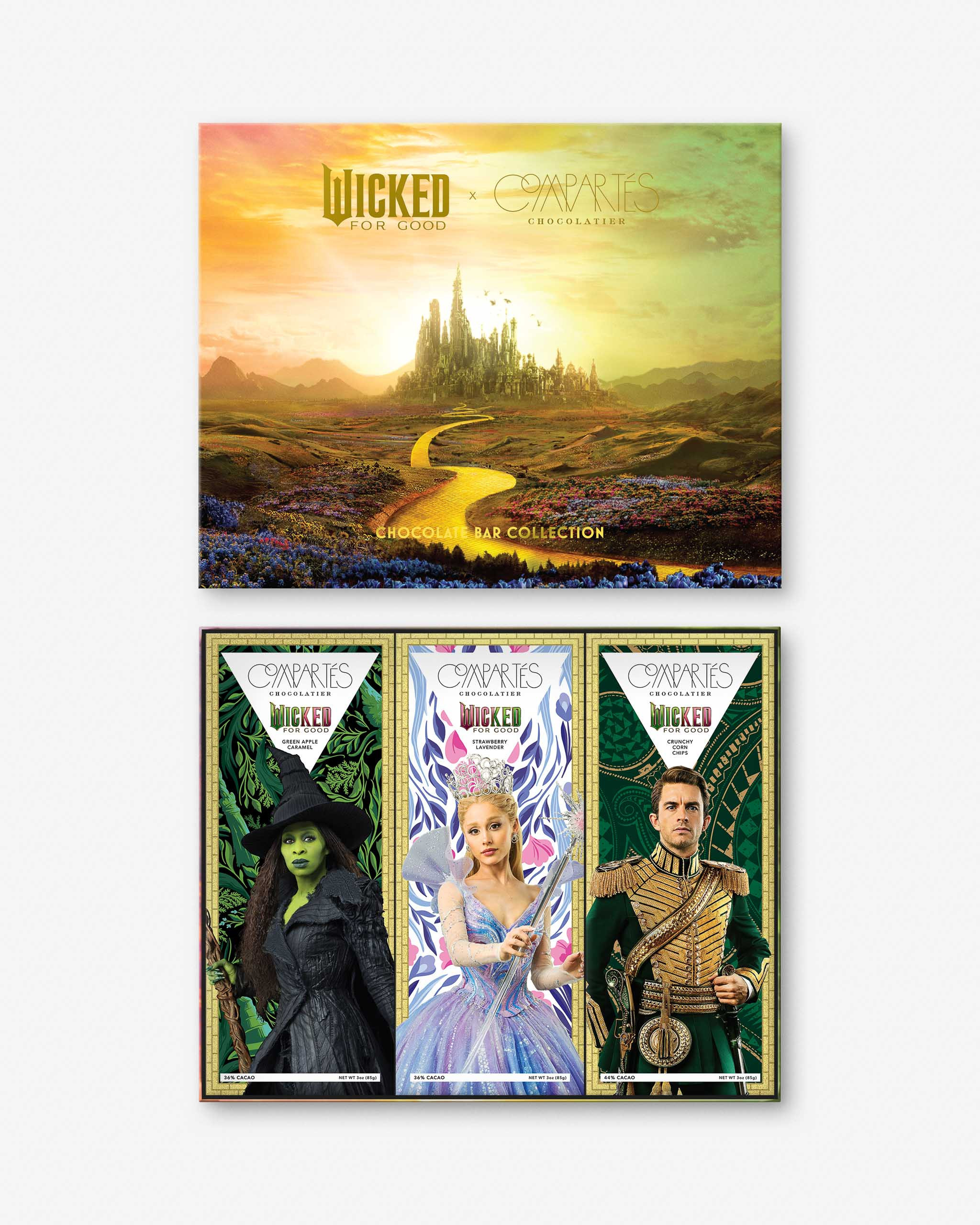 Wicked: For Good Movie Chocolate Bar Gift Set - Cast Edition | Compartés