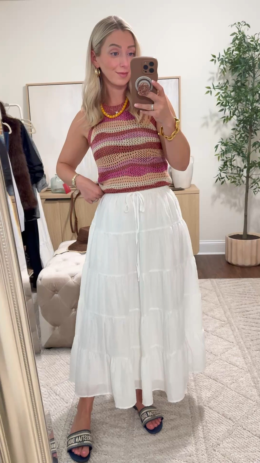 White tiered maxi skirt on sale! Size small skirt, size XS tank!

Spring fashion, spring outfits

#LTKootd #LTKMothersDay #LTKdayinmylife