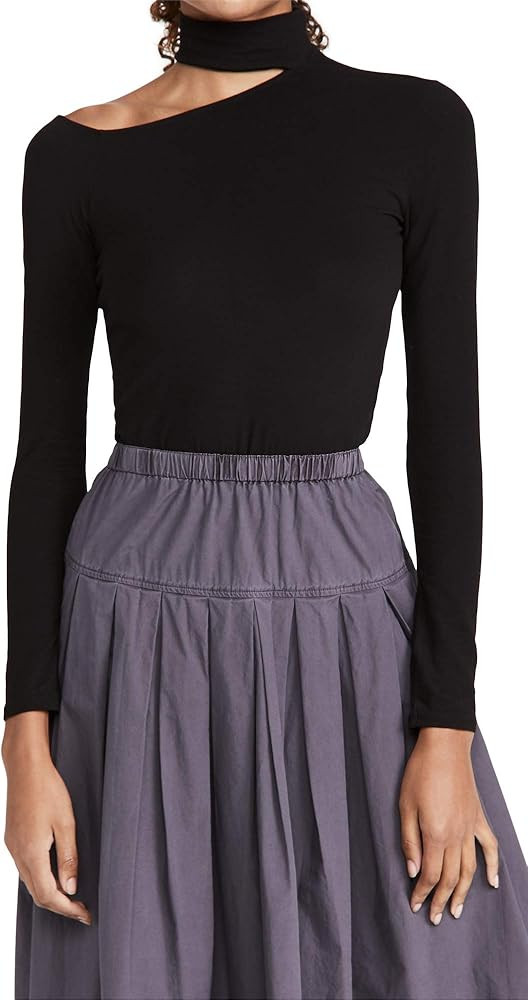 Enza Costa Women's Detached Mock Neck Angled Top | Amazon (US)