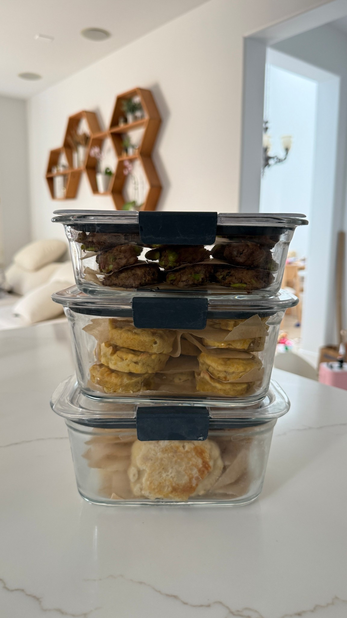 meal prepped some foods for my 14 month old! beef patties, banana carrot muffins and apple oatmeal pancakes 🥞 #toddlermealprep #mealprep #tupperware #toddlerfood 

#LTKmomlife #LTKKids #LTKHome