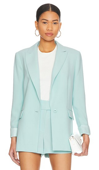 Justine Roll Cuff Blazer in Julep | Revolve Clothing (Global)