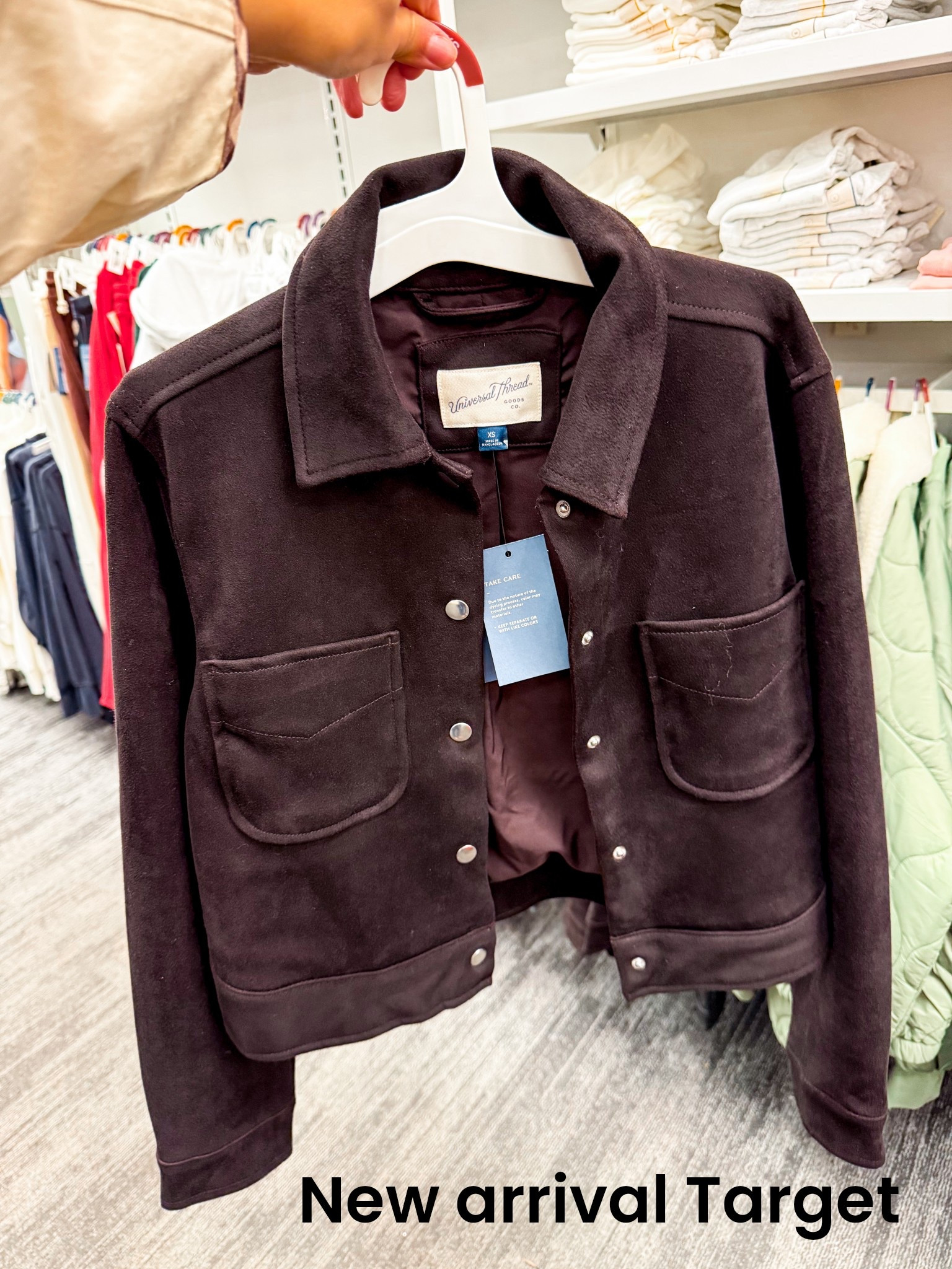 A new arrival
At Target! Faux suede jacket 

#LTKFindsUnder50 #LTKSaleAlert #LTKFindsUnder100