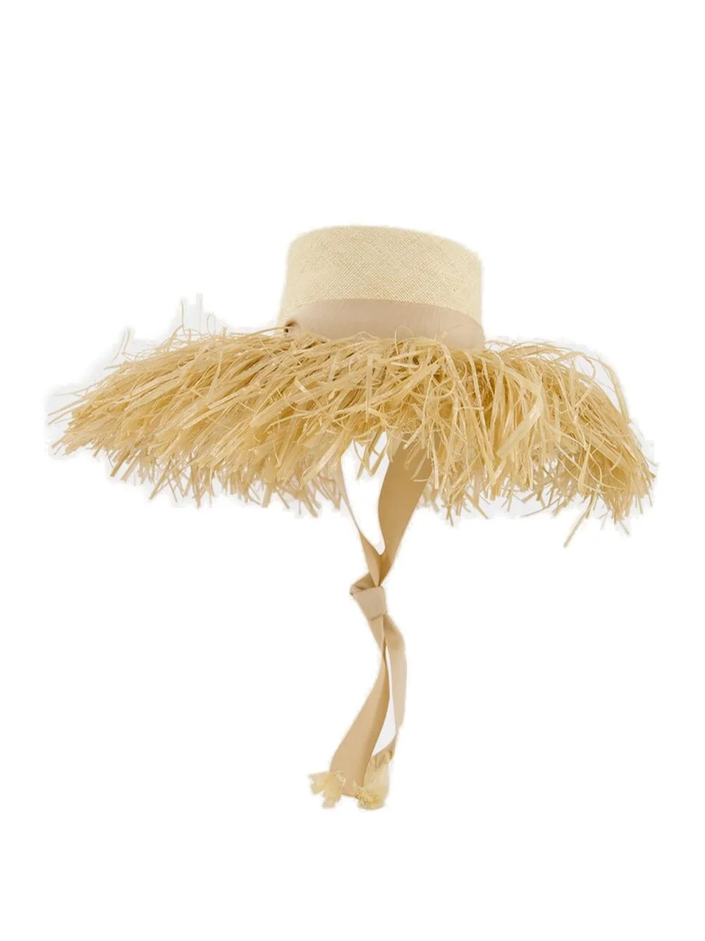 Sensi Studio Drawstring Frayed Lampshade Hat | Cettire Global