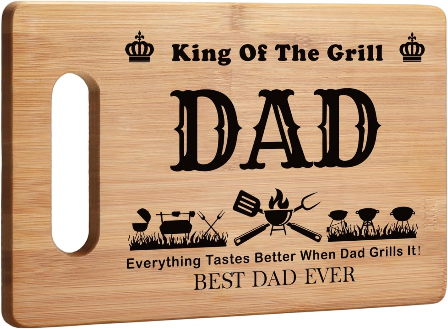 Grill Grilling Gifts for Dad, BBQ Cutting Board, King Of The Grill, Father's Day Gifts For Dad, B... | Amazon (US)
