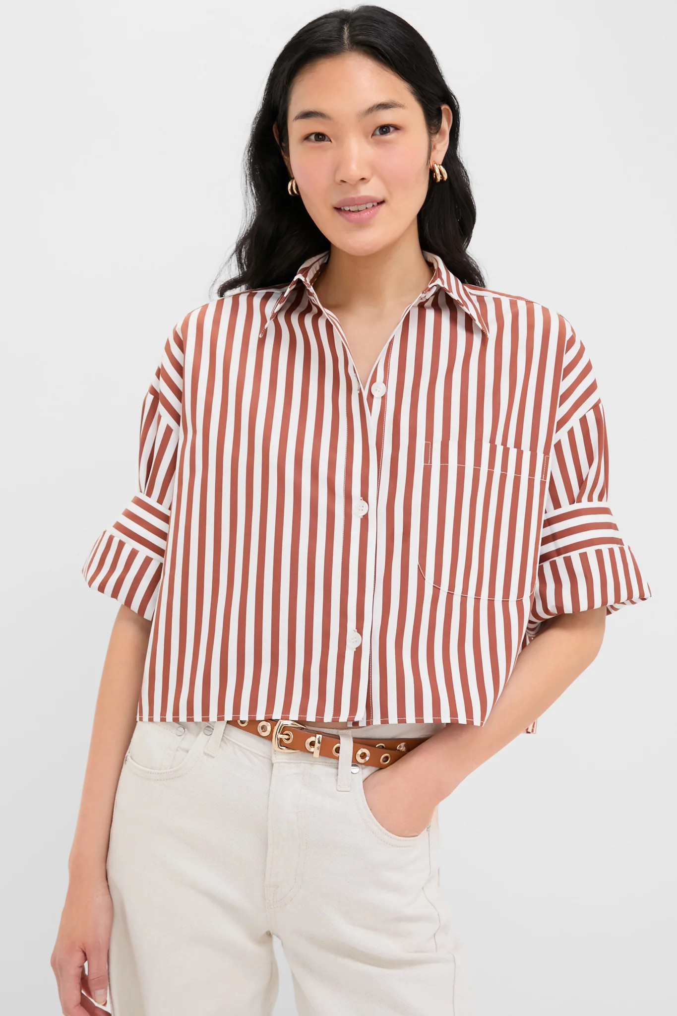 Ivory and Cognac Next Ex Shirt | Tuckernuck (US)