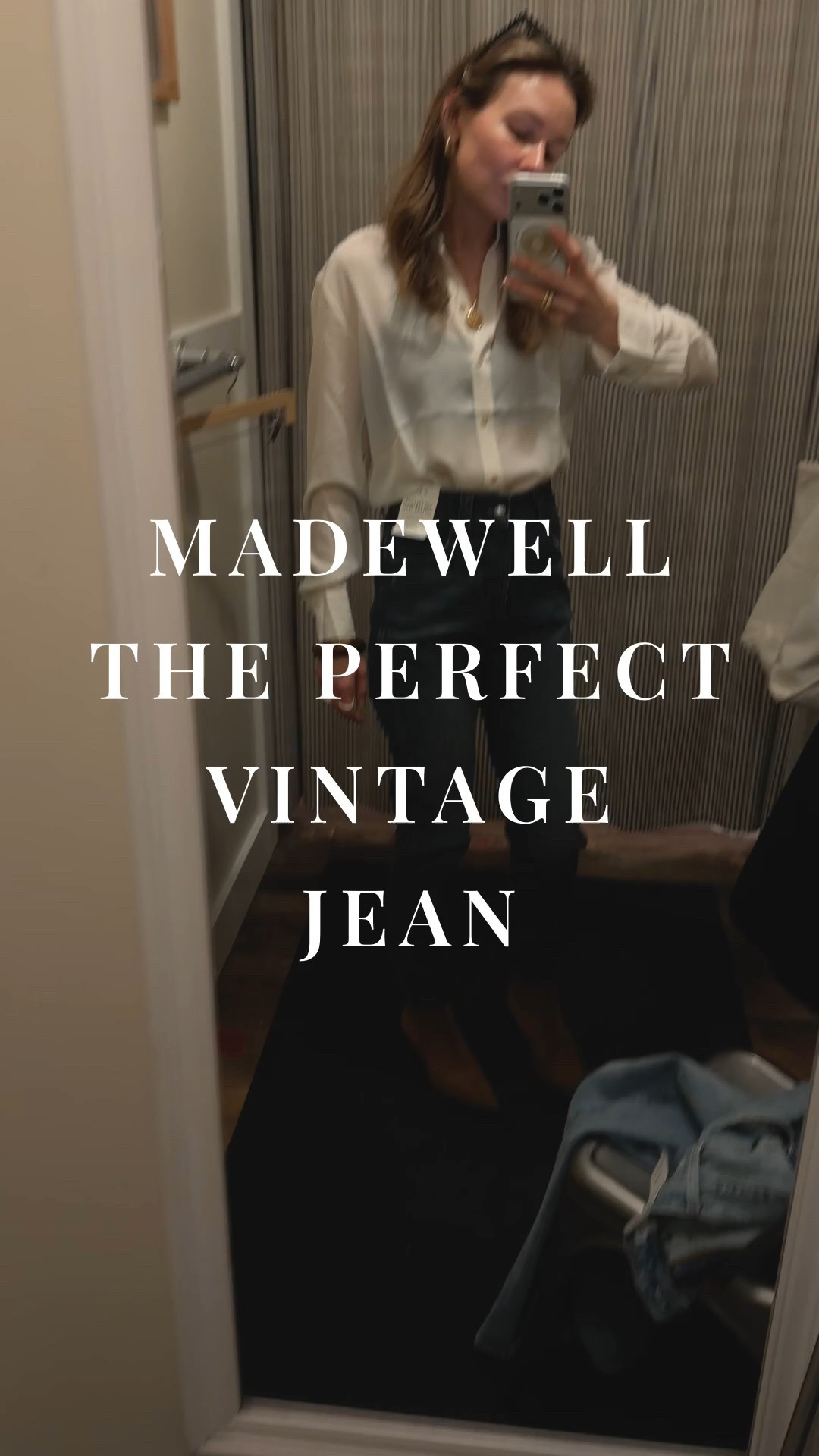 Trying on Madewell The Perfect vintage Jean 👖 & almost walked out of the door wearing them. This is pickaway wash, size 26, loooove the fit but thinking about something lighter for spring like raebrook wash in comfort stretch. I wouldn’t size up on these and just order in your usual size or size down because they’ll definitely stretch out some more, very comfy & soft right away. The best part about @Madewell  they come in a variety of fits and sizes: regular, petite, short, tall and plus.

#LTKPetite #LTKSeasonal #LTKTall