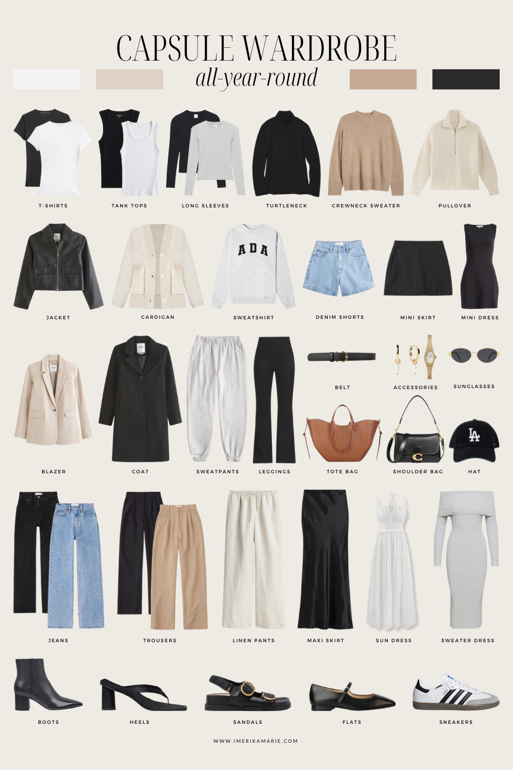 Year Round Capsule Wardrobe 1/2
2025 Capsule wardrobe. Capsule wardrobe essentials 
 

#LTKFindsUnder100 #LTKFindsUnder50 #LTKStyleTip