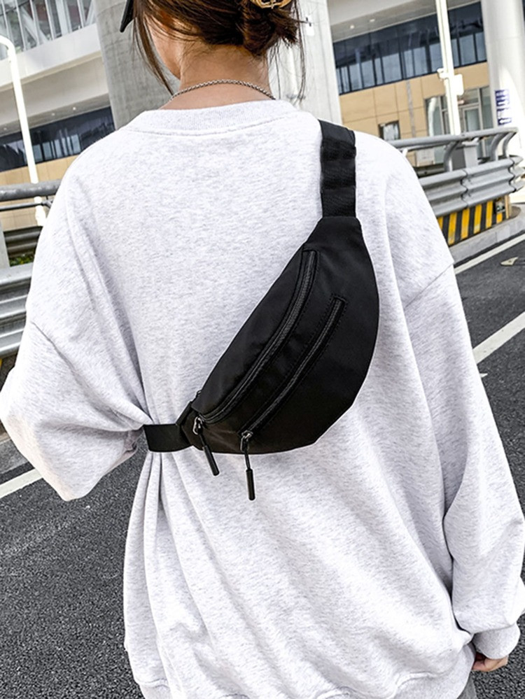 Minimalist Zipper Fanny Pack | SHEIN