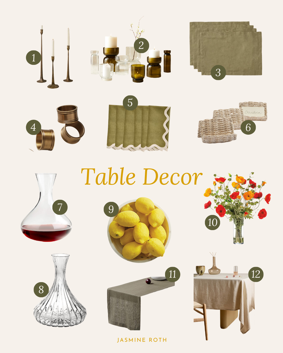 Dinner Party Table Decor  

 #LTKHome #LTKFindsUnder100 #LTKStyleTip
