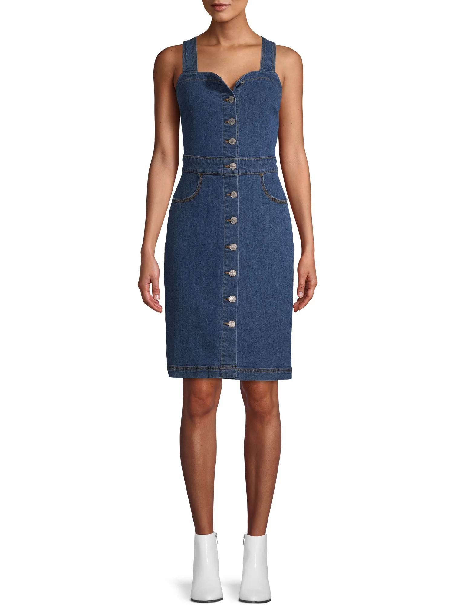 Jordache Vintage Women's Daisy Midi Dress | Walmart (US)