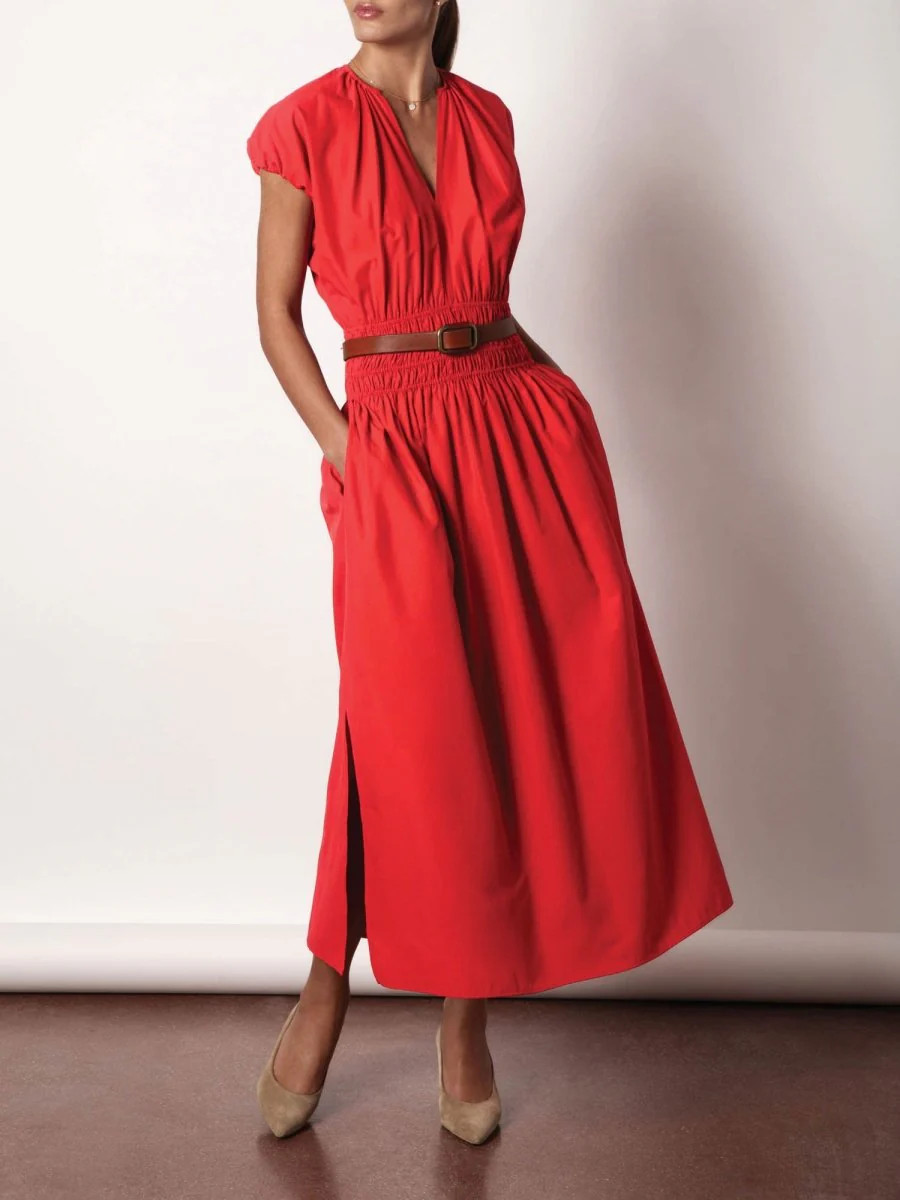 Women's Mina Dress in Poppy | Brochu Walker | Brochu Walker