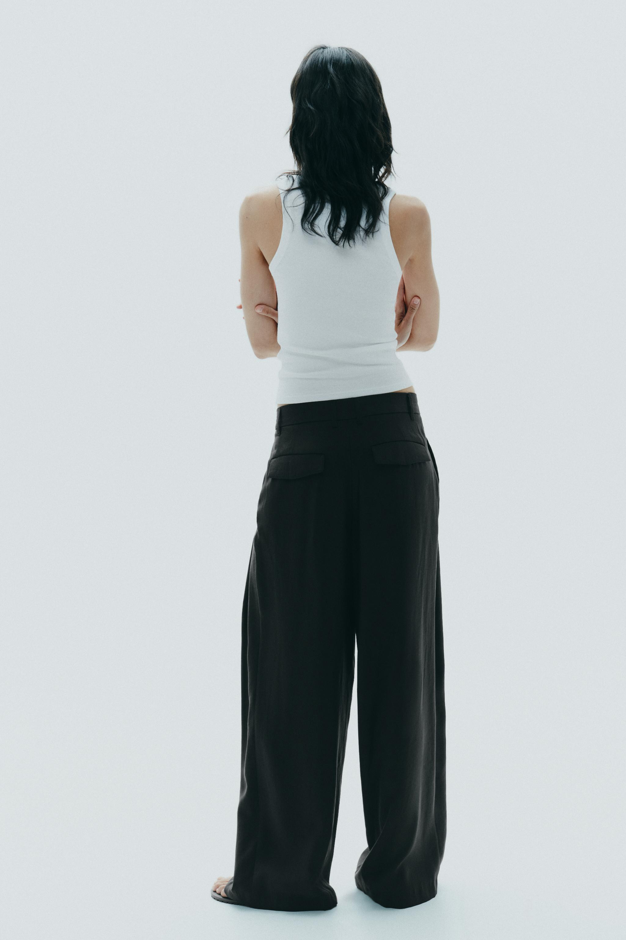 DOUBLE PLEAT TROUSERS WITH FLAPS | Zara UK