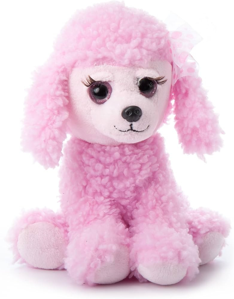 The Petting Zoo, Lash'z Pink Poodle Stuffed Animal, Gifts for Girls, Plush Toy 10 inches | Amazon (US)