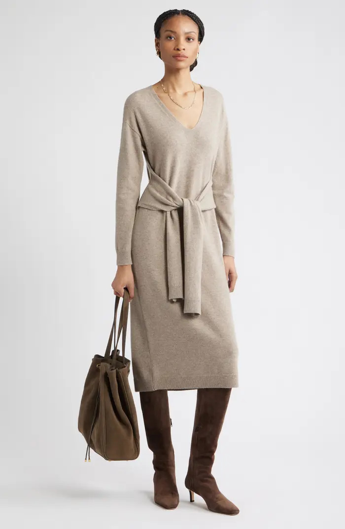 Long Sleeve Wool & Cashmere Blend Sweater Dress | Nordstrom