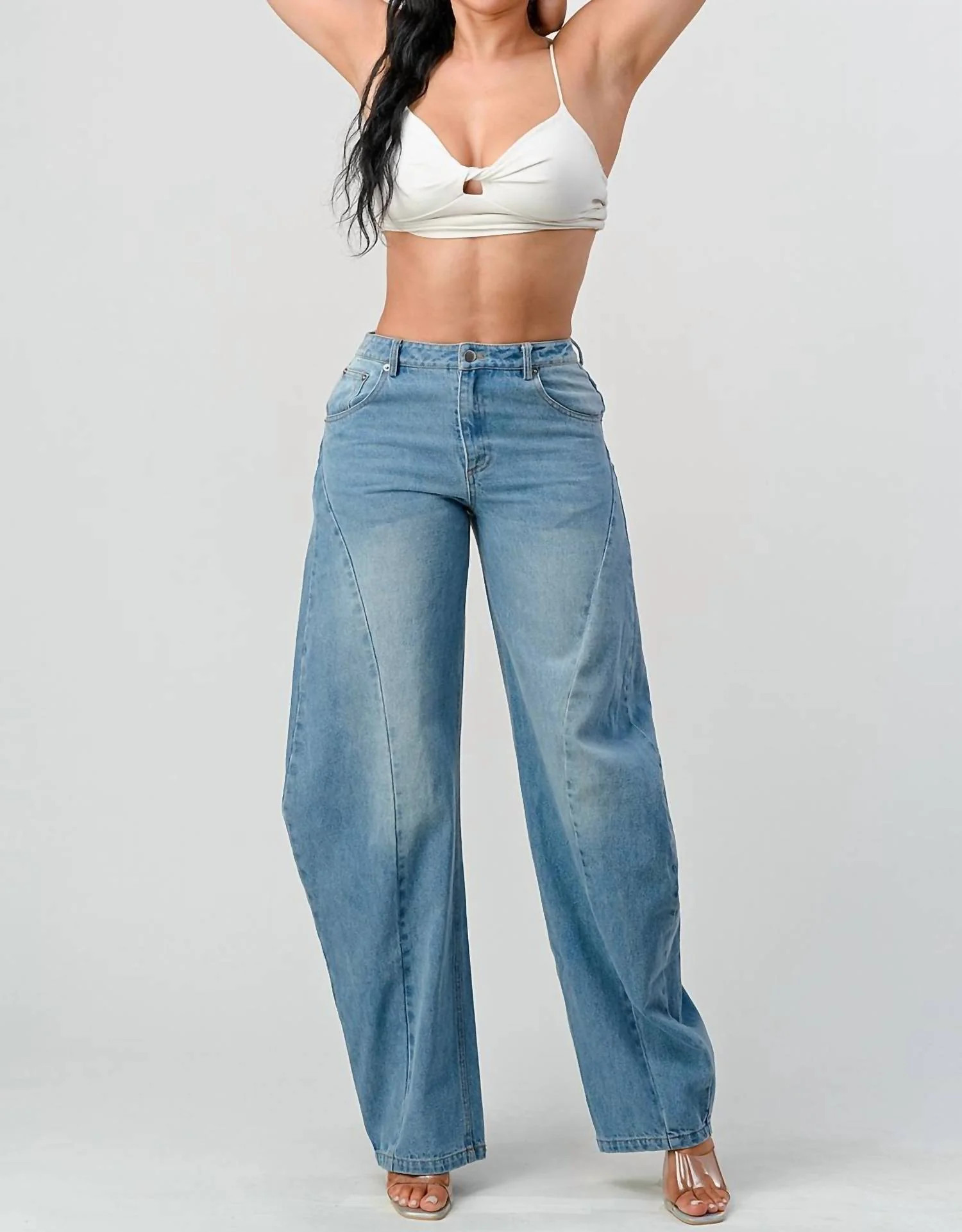 Barrel Jean In Denim | Shop Simon