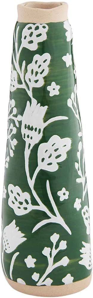 Mud Pie Green Slim Stem Vase, Tulip, 7.25" x 2.25" Dia | Amazon (US)