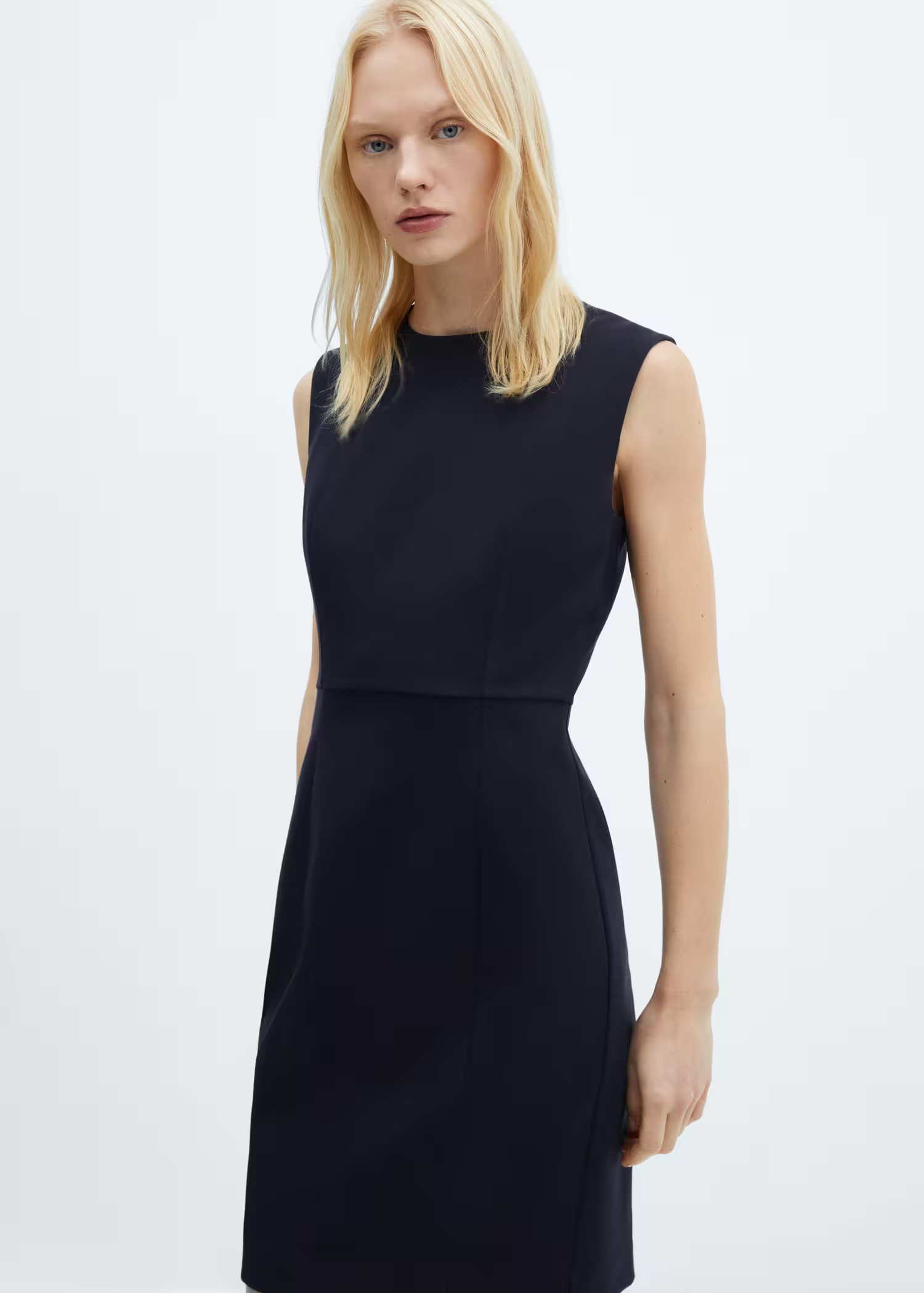 Roma-knit sleeveless dress | MANGO (US)