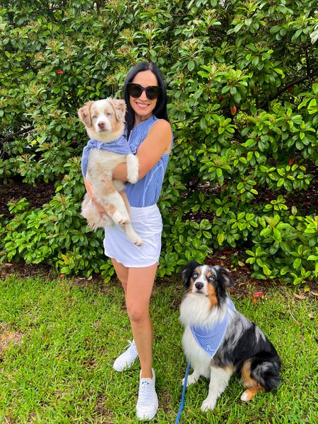 Obsessed with @rhoback polos and matching bandannas for out pups💕🐶 so perfect for hot summer days on the course, court, or patio! #ad

Also available for men and kids sizes! I’m wearing xs in polo and skirt  

#LTKFitness #LTKActive #LTKOver40