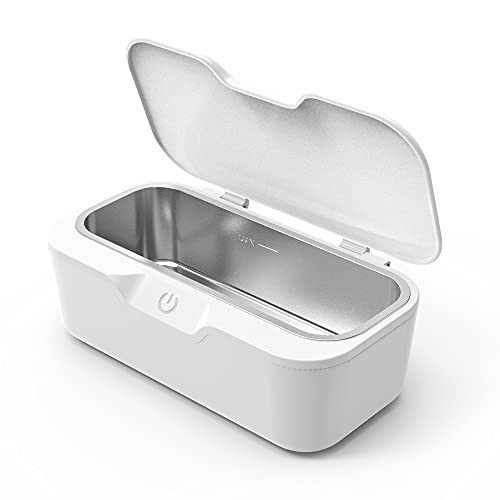 Ultrasonic Jewelry Cleaner, Glasses Ultrasonic Cleaner 550ml with SUS 304 Tank, 48KHz, 25W, Portable Jewelry Ultrasonic Cleaner for Rings Eyeglasses Watches Denture Makeup Brush Razors | Amazon (US)