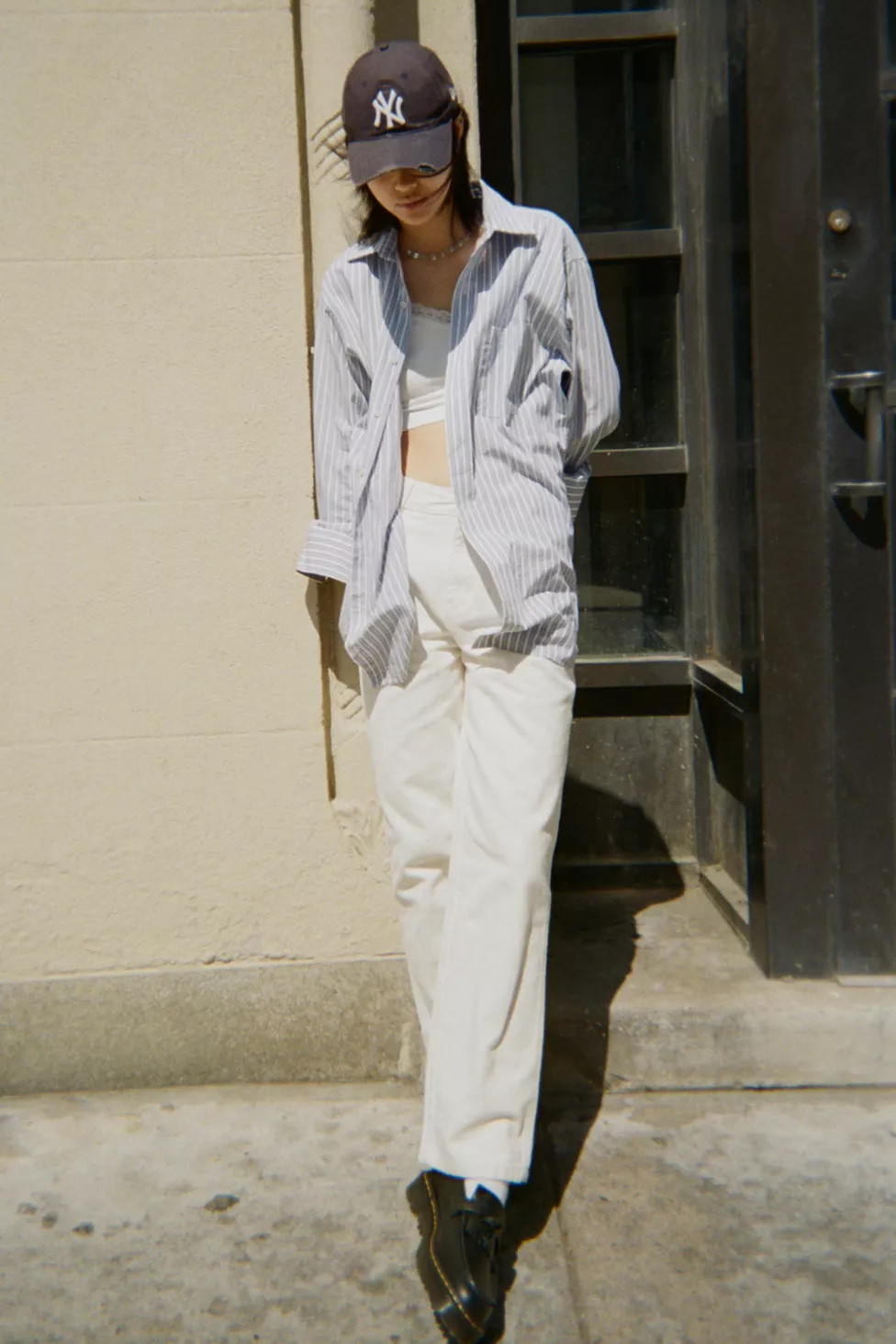 Urban Renewal Vintage Oversized Menswear Striped Button-Down Shirt | Urban Outfitters (US and RoW)