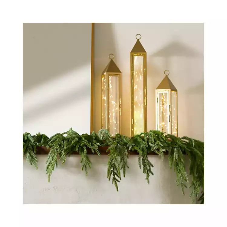 Frosted Norfolk Pine Natural Touch Garland, 5 ft. | Kirklands