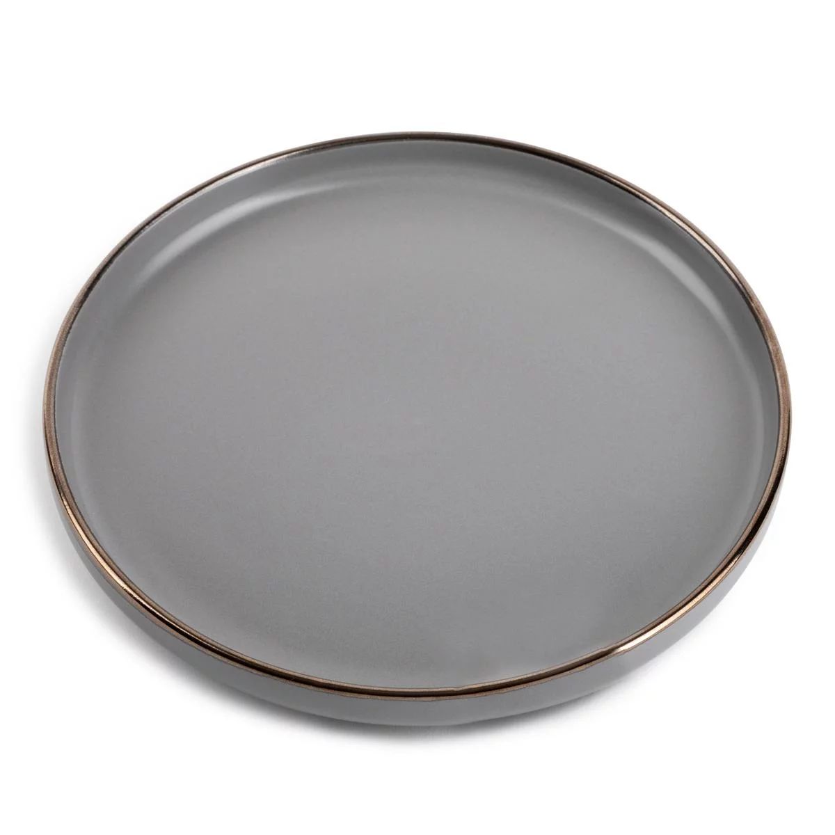 Thyme & Table Dinnerware Grey Ava Stoneware Round Salad Plate | Walmart (US)