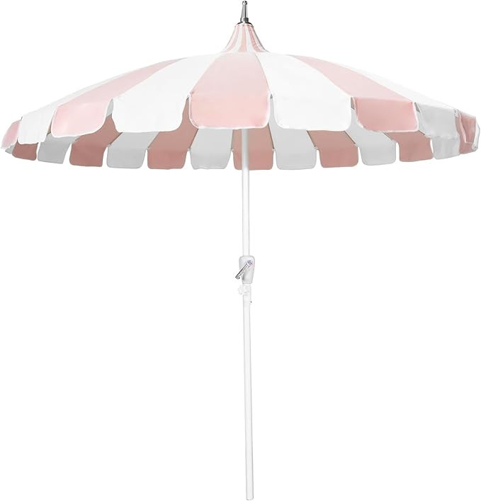 8Ft Patio Pagoda Umbrella, UV Protect Pool Umbrellas with Heavy Duty Pole, Outdoor Market Umbrell... | Amazon (US)