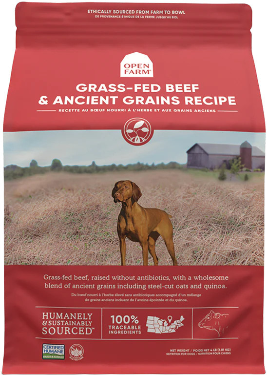 Grass-Fed Beef & Ancient Grains Dry Dog Food | Open Farm | Open Farm Pet
