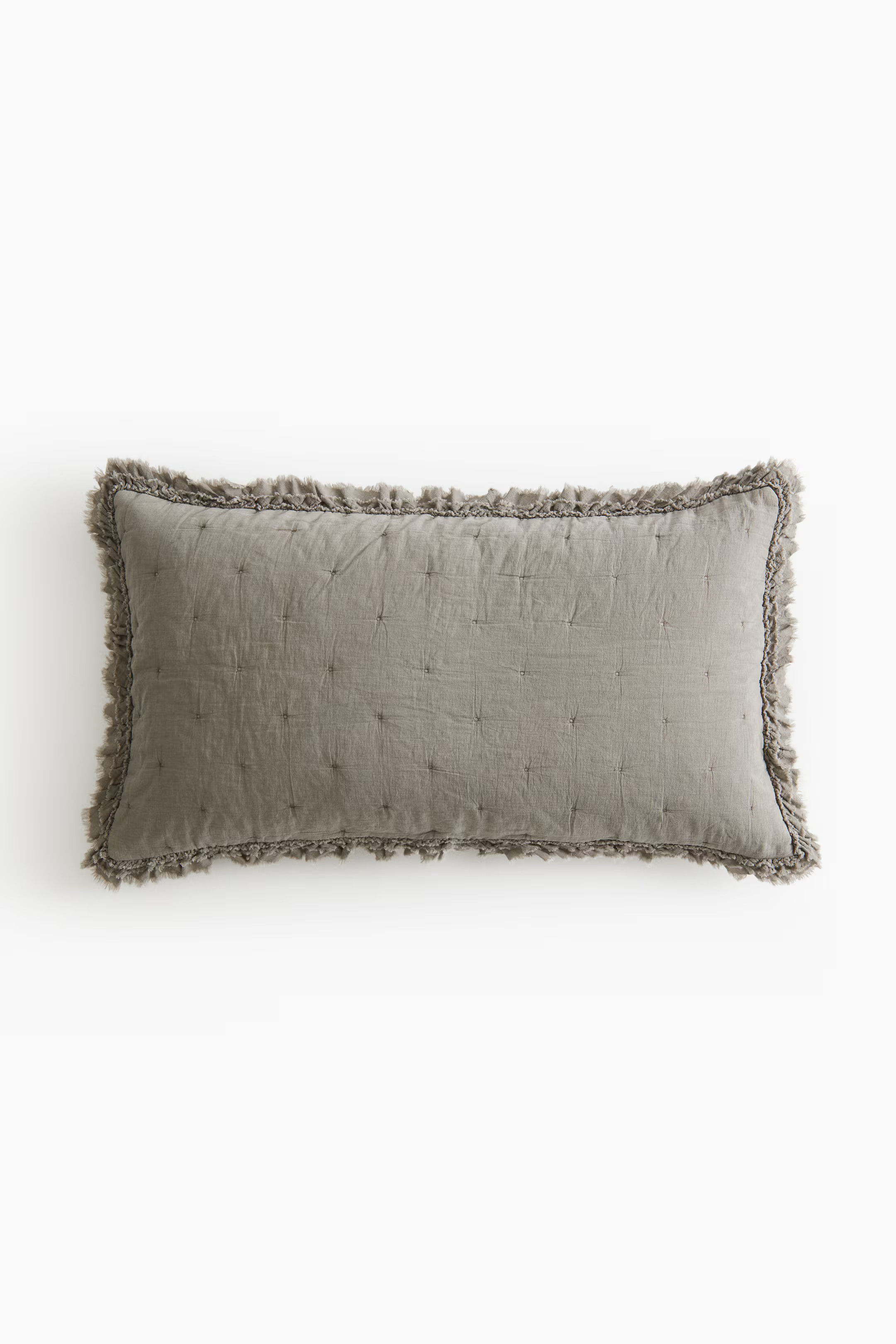 Ruffle-trimmed Cushion Cover | H&M (US + CA)