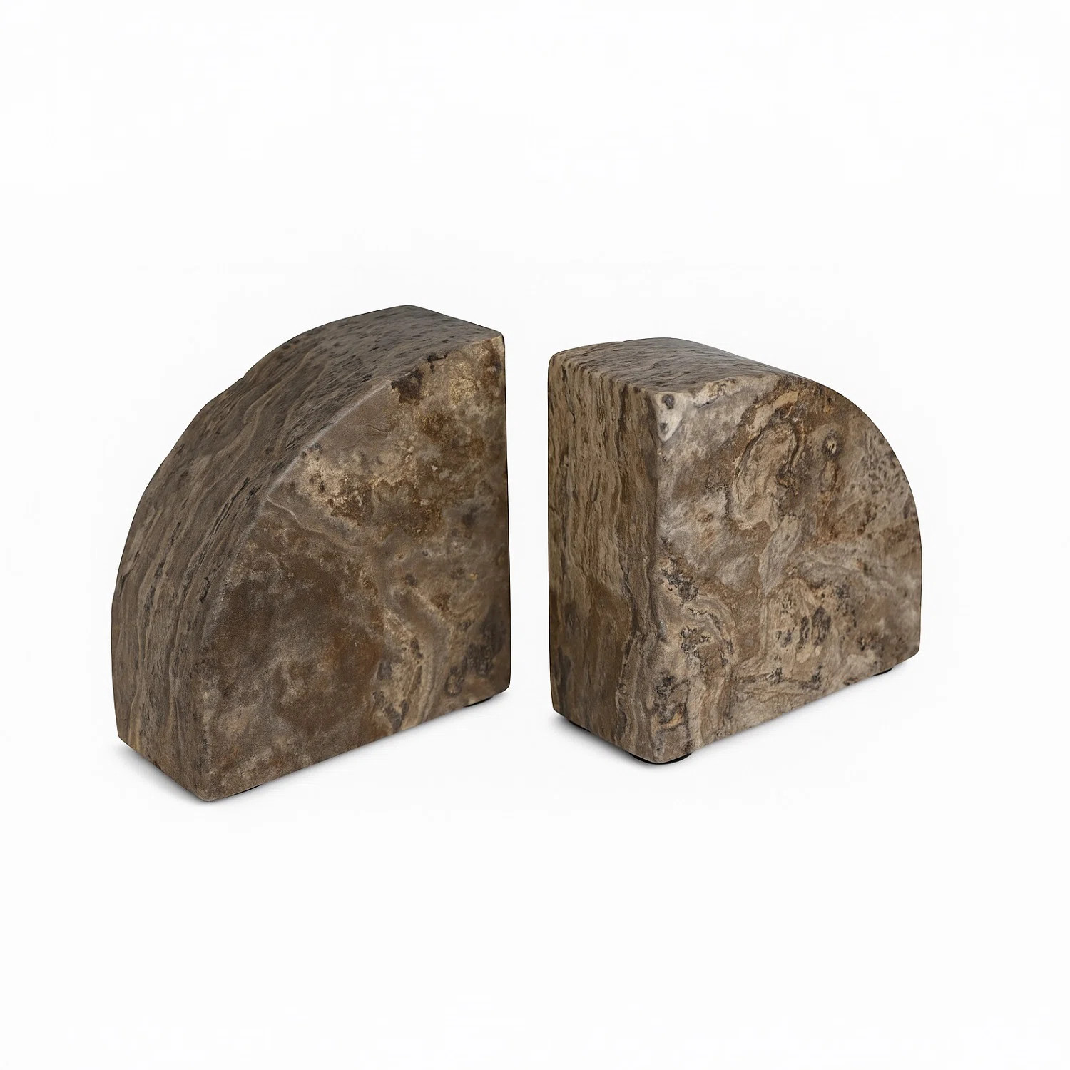 Grey Travertine Bookend Pair | Wayfair North America