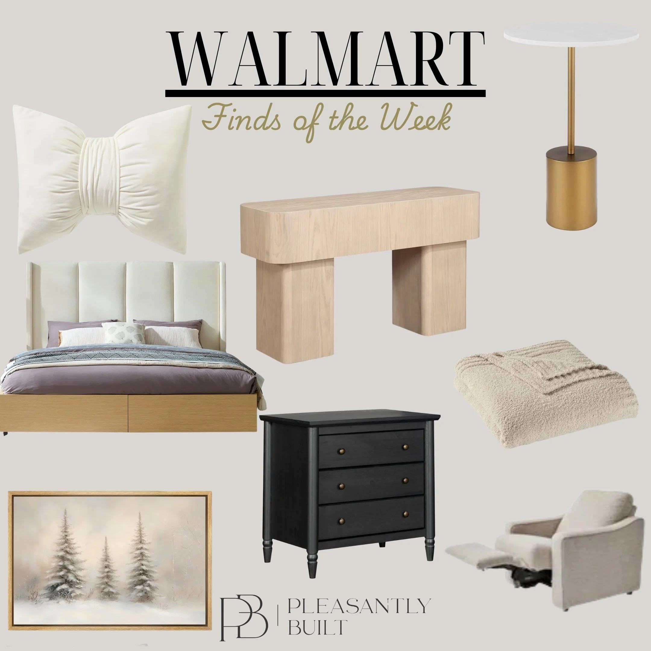 This week’s Walmart finds are all about elevating your space ✨🛋️ From stylish furniture to statement wall art, these picks prove you don’t have to spend a lot to make your home look amazing! 💛 #WalmartFinds
#WalmartHome #WalmartFinds #HomeDecor #FurnitureFinds #WallArtDecor #HomeInspo #AffordableDecor #WalmartStyle #HomeMakeover #InteriorDesign #DecorLover #BudgetFriendlyFinds #WalmartFavorites #budgetfriendly #pleasantlybuilt 

 #LTKHome
