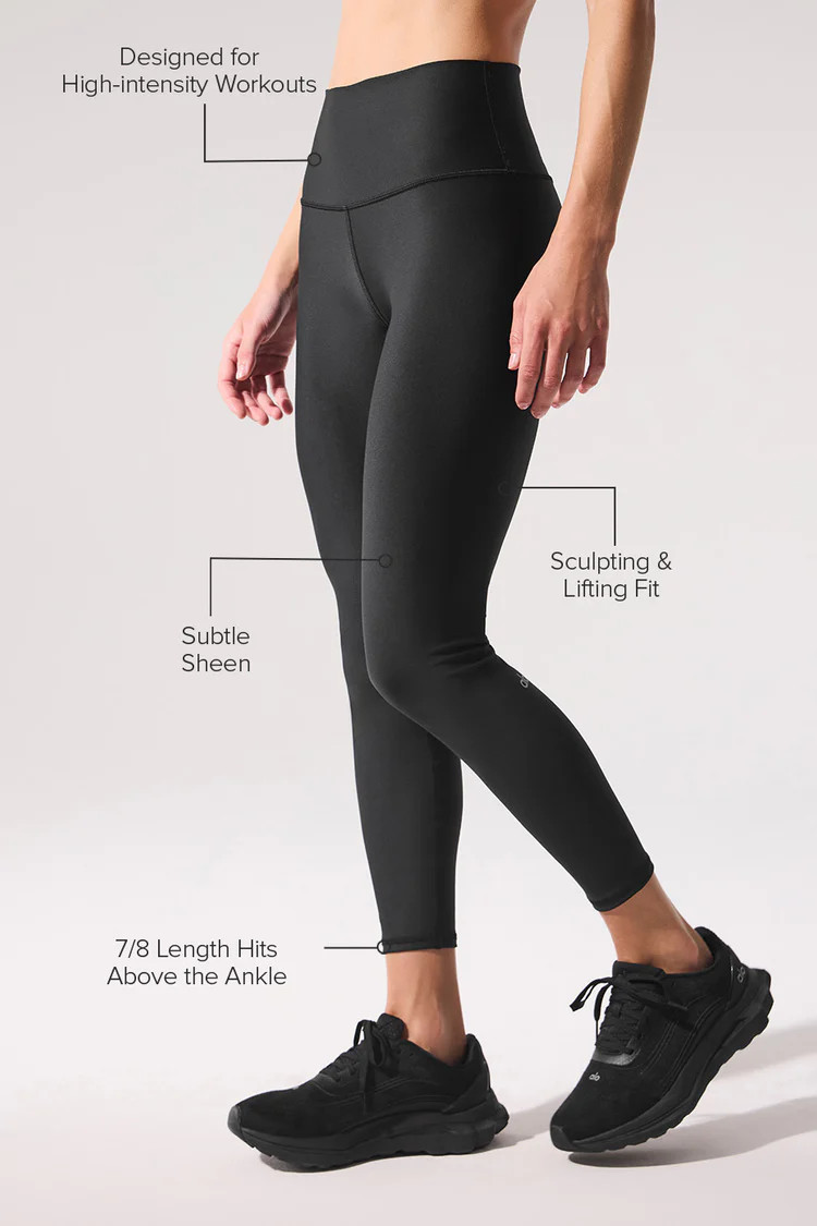 7/8 High-Waist Airlift Legging - Bright Red | Alo Yoga (US)