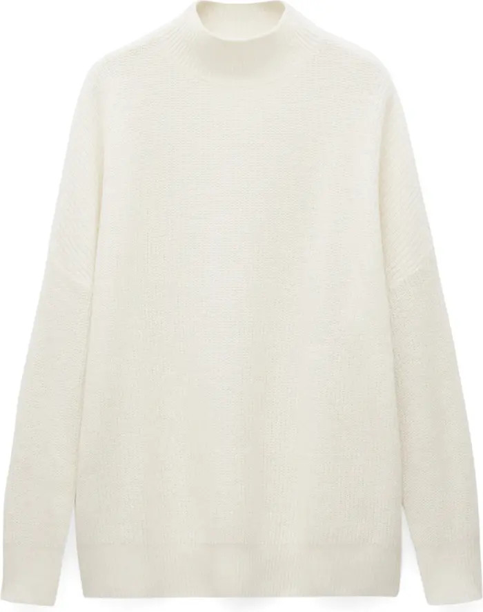 Oversize Wool Mock Neck Sweater | Nordstrom