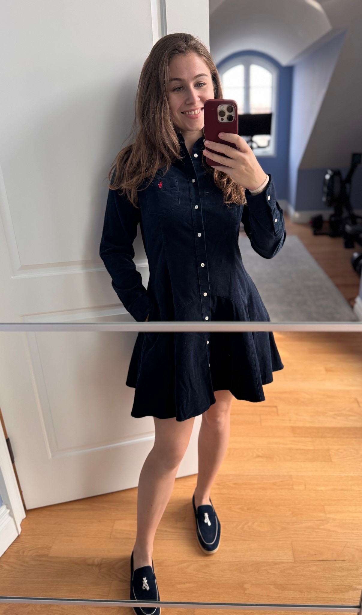 I was patiently waiting for this dress to come back in stock 💙 Another favorite find of mine from the Polo RL sale! I love the way this silhouette fits my body. Corduroy is so in now! 

#LTKmomlife #LTKootd #LTKHoliday