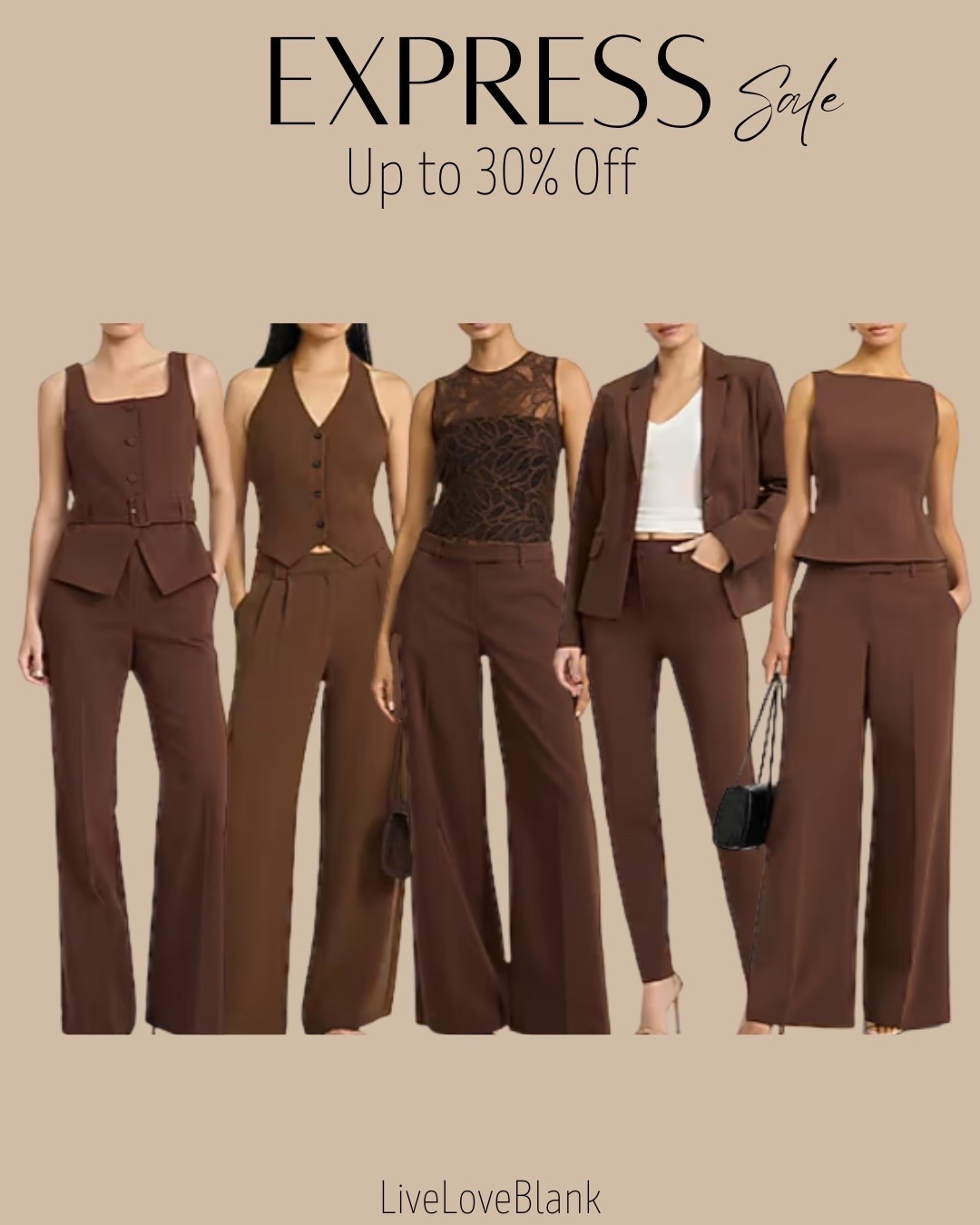 Express sale, save up to 30%
Office outfits
Workwear 
Business attire for her

#LTKSaleAlert #LTKWorkwear #LTKSeasonal